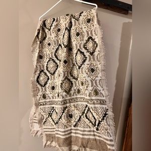 Mawlana Shawl beige, brown, and ivory shawl/wrap